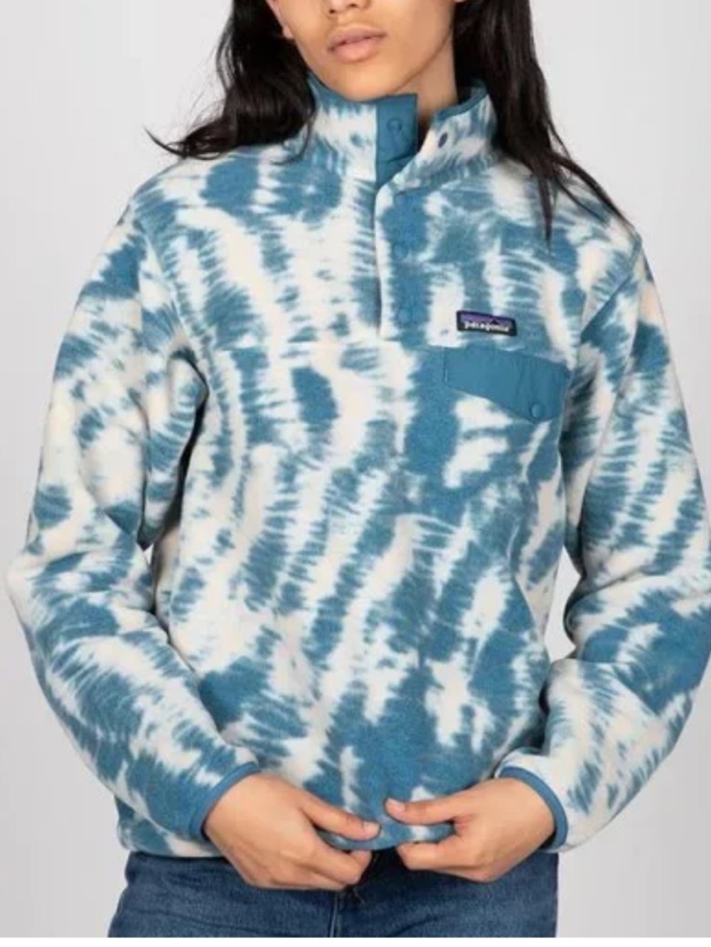 Patagonia Pullover Lightweight
Synchilla Snap-T Tidal Ikat Elwha Blue Tie Dye